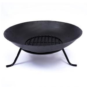  56*23cm cast iron fire pit, with log grate, metal poker