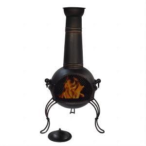 112cm H wood burning outdoor steel chimineas 