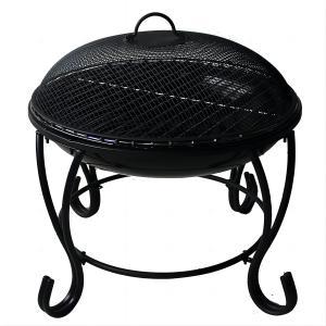 18inch outdoor steel fire pits with mesh cover 