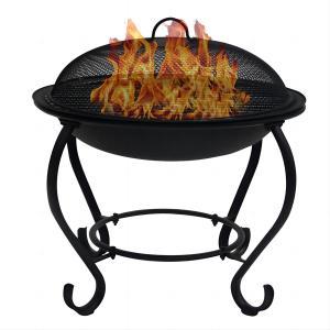 22inch outdoor steel fire pits with mesh cover