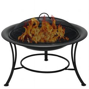 29inch wood burning fire pits-black