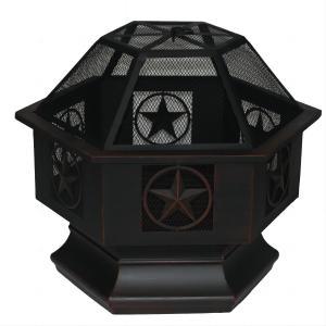 24inch star design outdoor steel fire pit