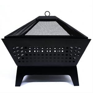 24inch square outdoor steel fire pit