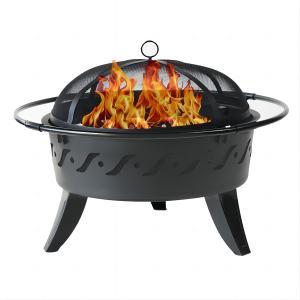 30inch outdoor steel fire pit for wood burning