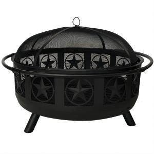 36inch star design garden wood burning steel fire pit 