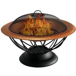 29inch outdoor wood burning fire pit -copper