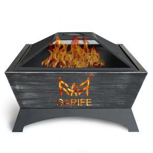 28inch square wood burning fire pits with customized logo