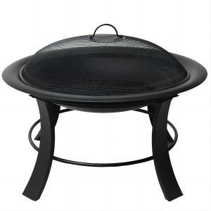 29inch wood burning fire pits-black