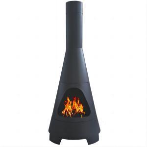 145cm H outdoor wood burning steel chiminea