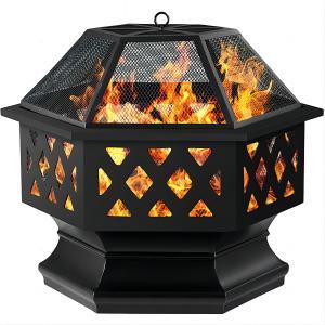 24inch charcoal outdoor steel fire pit 