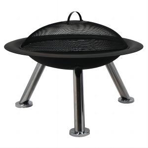 29inch wood burning fire pits with BBQ grill