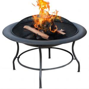 29inch wood burning fire pits with BBQ grill 