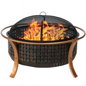 36inch bronze outdoor fire pit 