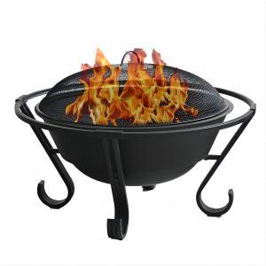 30inch outdoor fire pit with removable ash pan