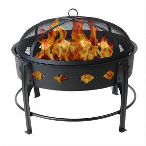 25inch outdoor wood burning fire pit  