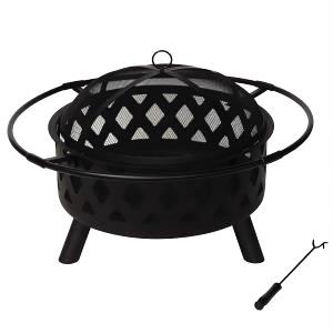 30inch outdoor wood burning fire pit 