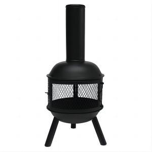  37x90m steel chimeneas，with mesh door, wood grate, steel poker